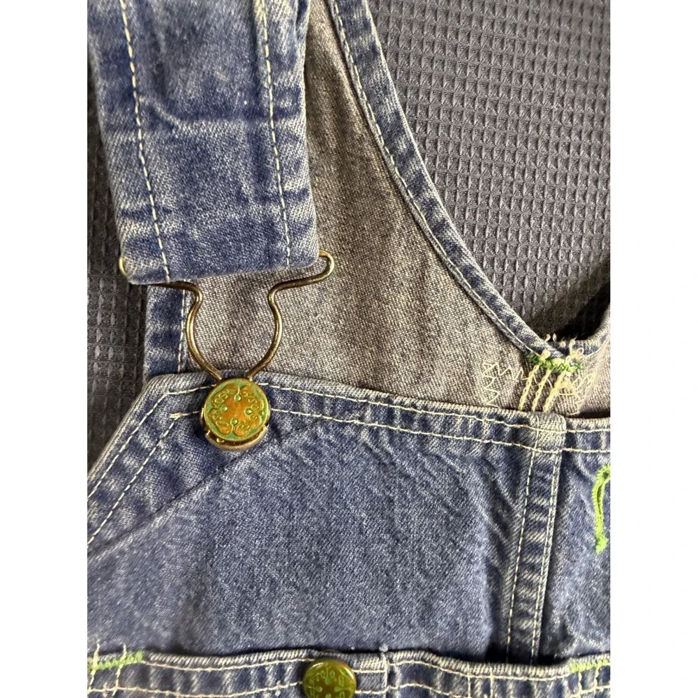 Vintage OshKosh Bgosh Vestbak Denim Overalls Mens 38x29 Made in USA Blue
